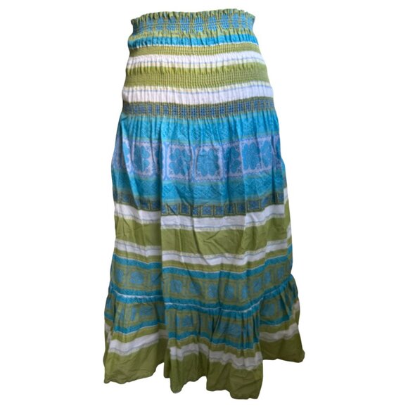 Moda International x Victoria's Secret Strapless Smocked Dress Tiered Skirt VTG - Picture 3 of 6